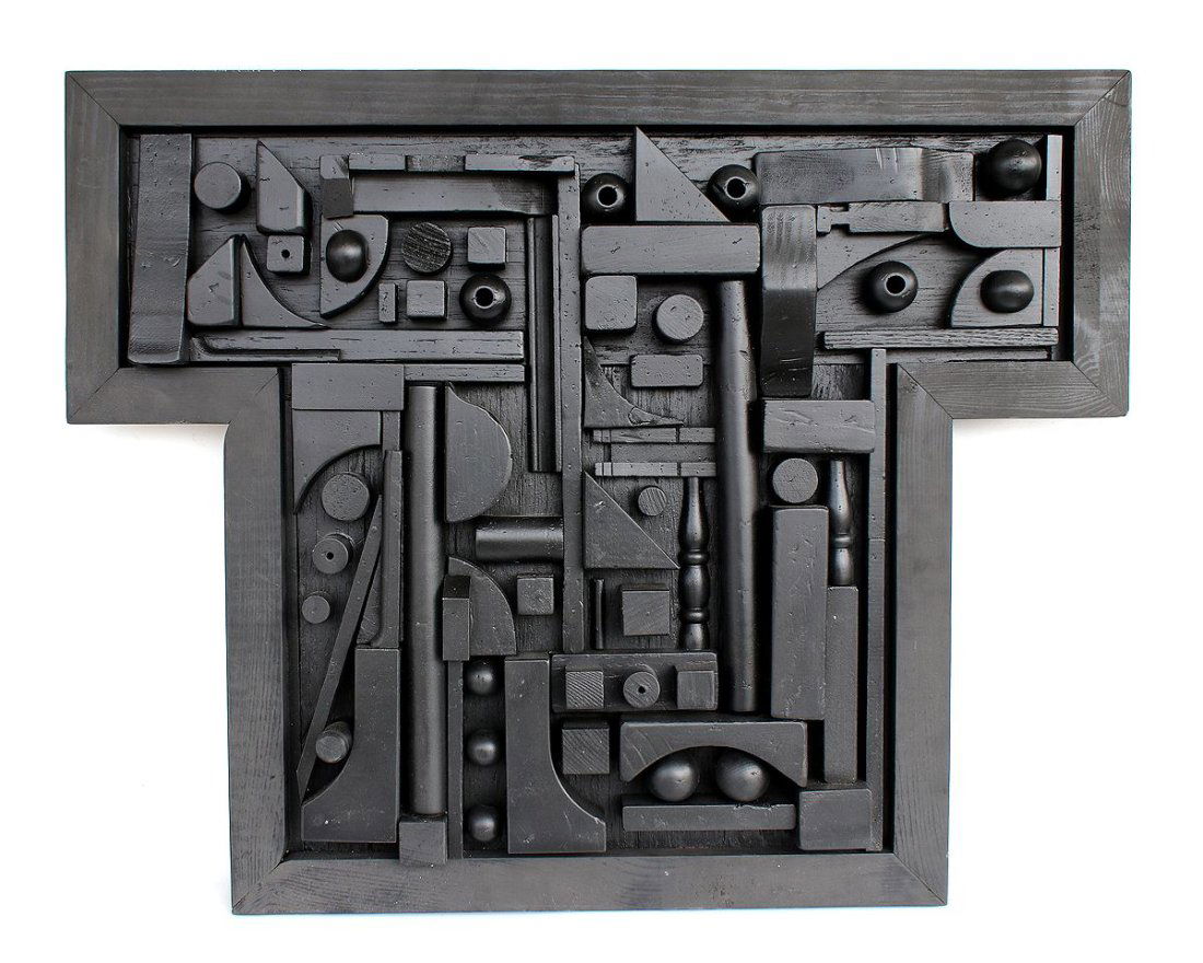 LOUISE NEVESLON / Wood Sculpture / Relief / Assemblage (1 of 9)