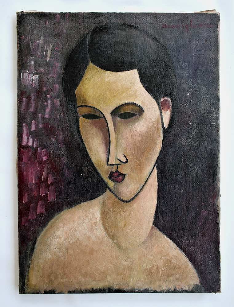 AMADEO MODIGLIANI (1884 -1920) Style of / Oil Painting on Canvas / Chagall Matisse Picasso (1 of 6)
