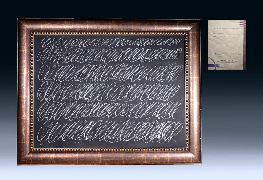 CY TWOMBLY (1928-2011) / COA / PAINTING / POLLOCK, KRASNER, ROTHKO (1 of 12)