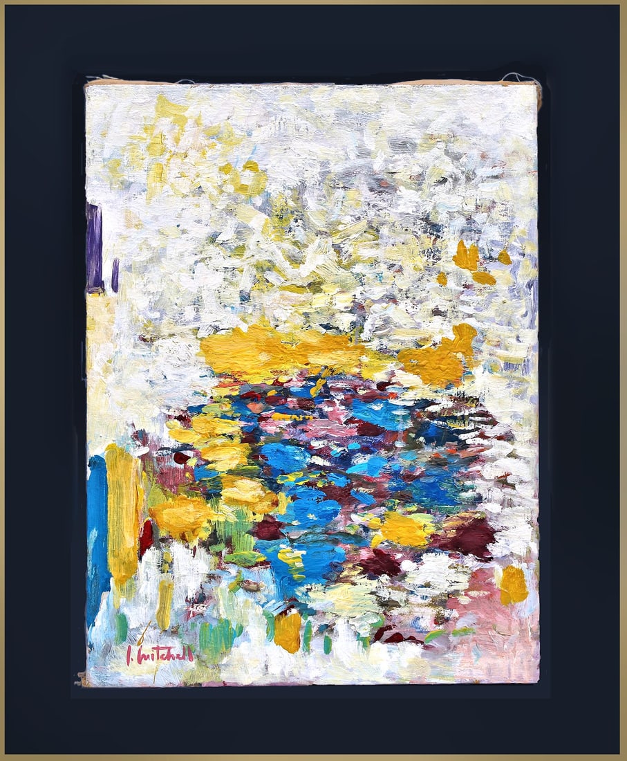 JOAN MITCHELL 1925-1990 COA / AN ACTUAL PASTEL PAINTING STYLE OF / ROTHKO, DE KOONING ERA (1 of 6)