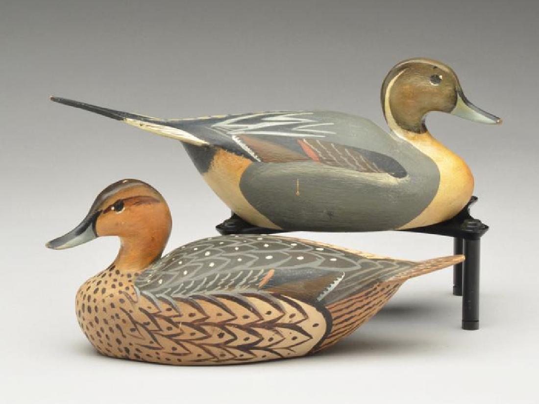 Pair of 1/4 size pintail, Ward Brothers, Crisfield, (1 of 1)