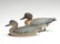 Pair od hollow carved green wing teal, Pete Peterson, - 2