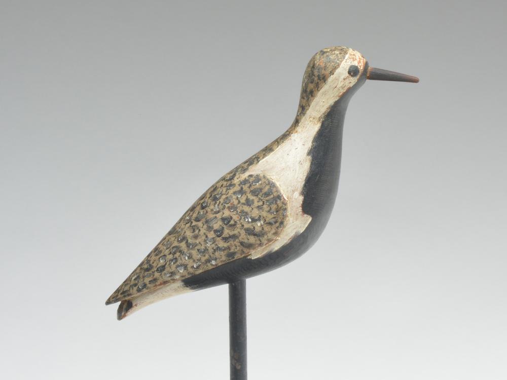 Rare black bellied plover, Daniel Lake Leeds,: Rare black bellied plover, Daniel Lake Leeds, Pleasantville, New Jersey. Rare black bellied plover, Daniel Lake Leeds, Pleasantville, New Jersey. 9.75" long. Relief wing carving and fine feather paint
