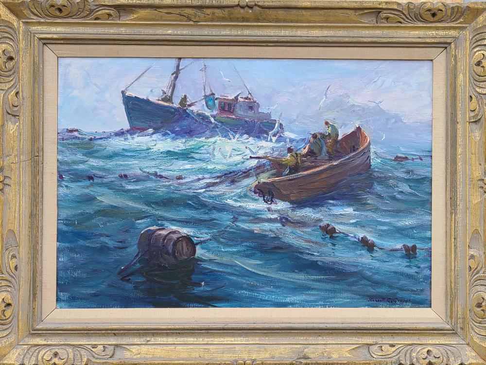 "Trap Boat", Robert Charles Gruppe (b.1944). (1 of 1)