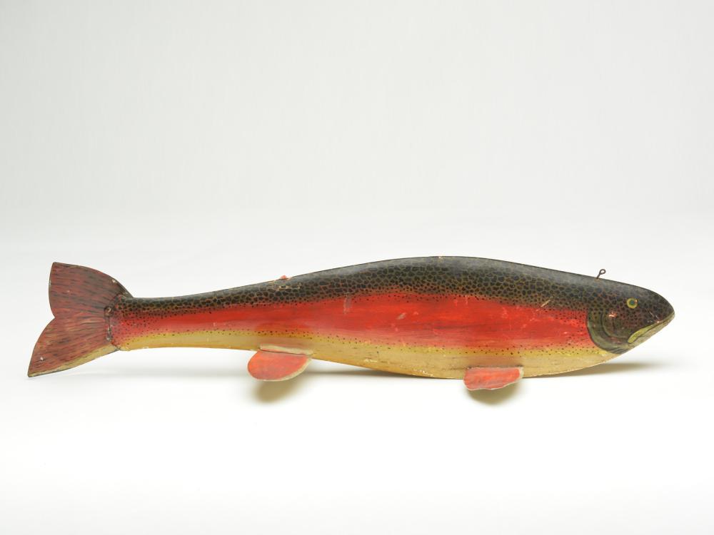 Trout fish decoy, Ken Bruning, Tower, Michigan, 2nd (1 of 3)
