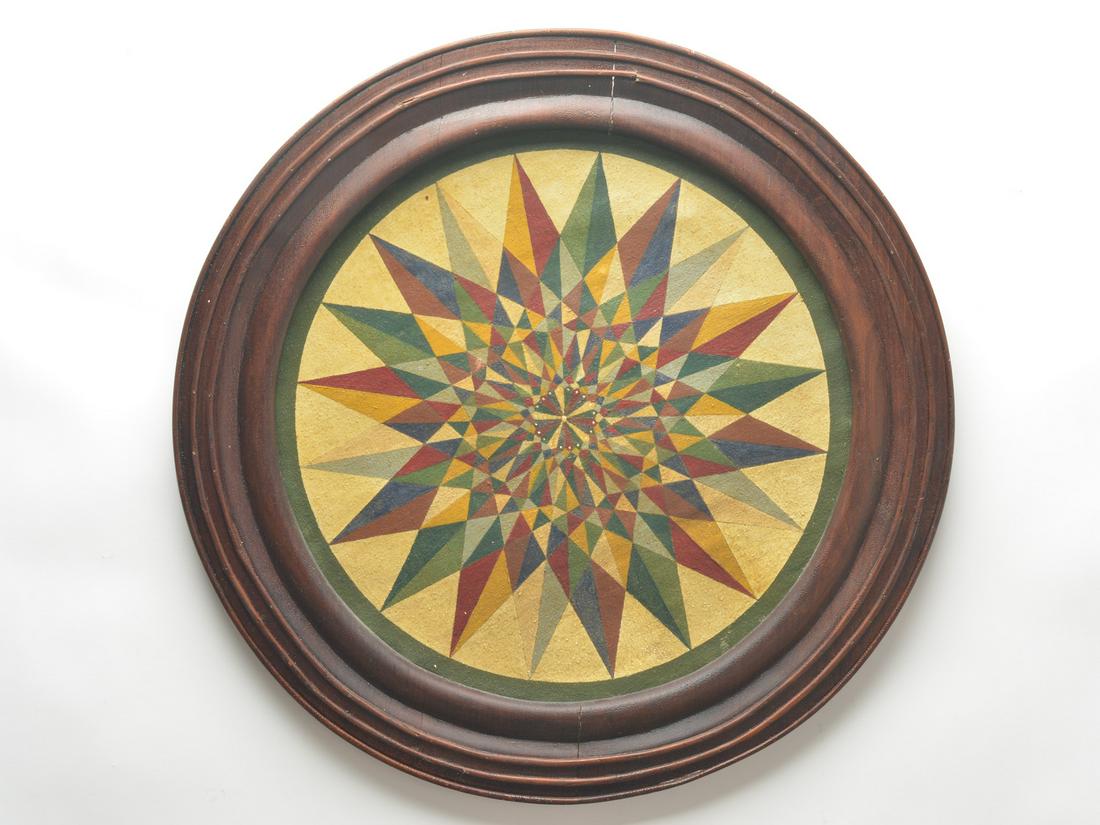 Very rare painted sailcloth matt sailor's compass, (1 of 1)