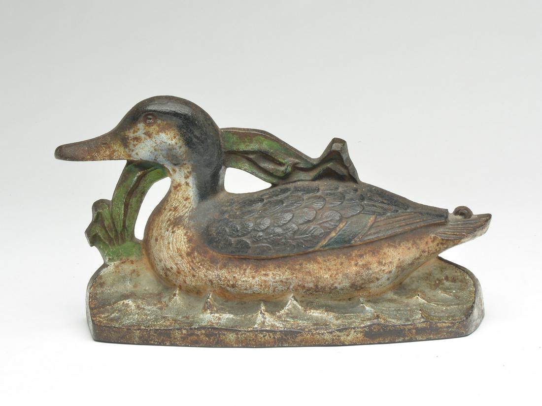 Hubley cast iron teal door stop. (1 of 2)