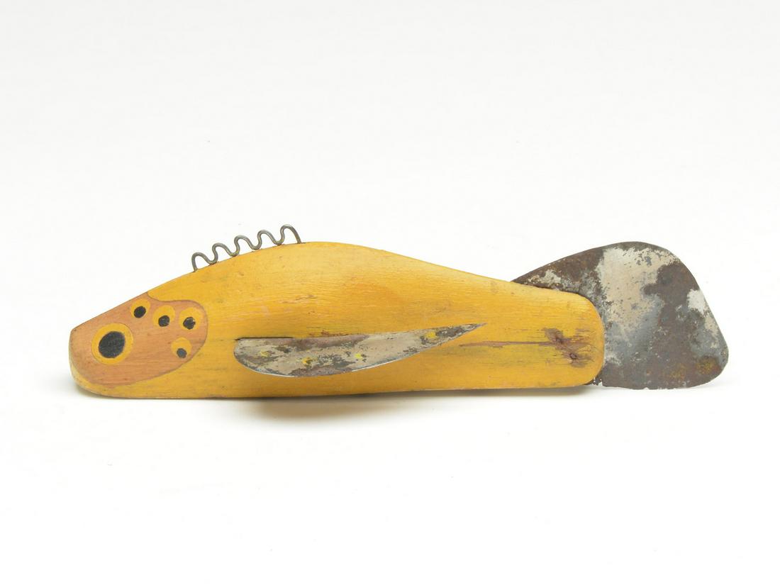 Flower fish decoy, Leroy Howell, Minnesota. (1 of 3)