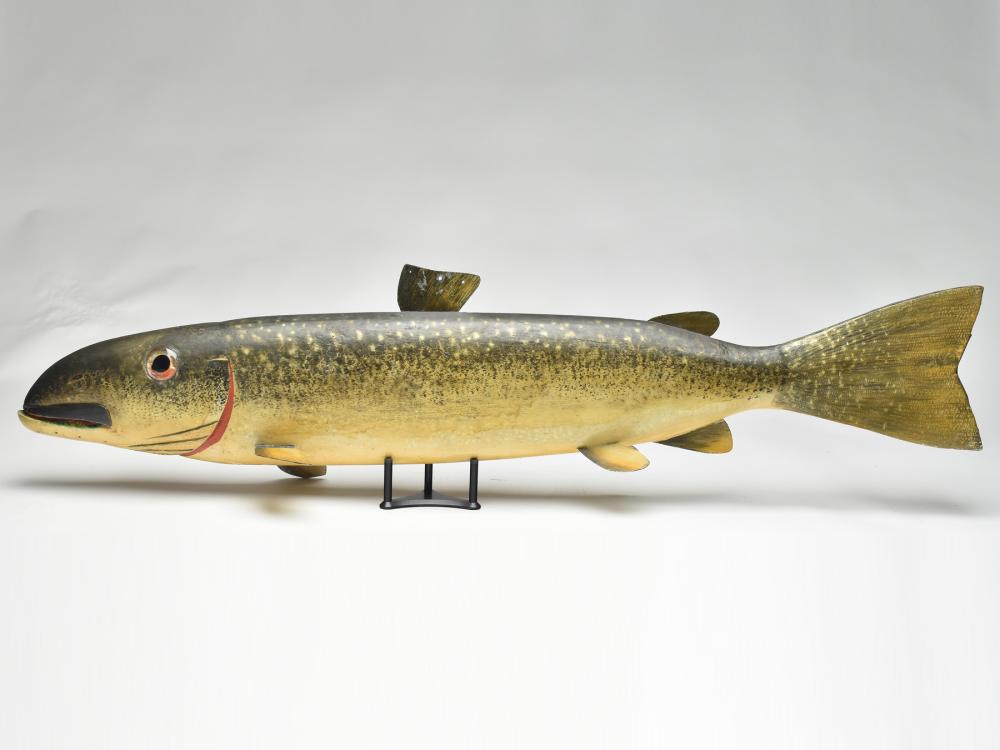 Important lake trout trade sign, Oscar Peterson, (1 of 6)