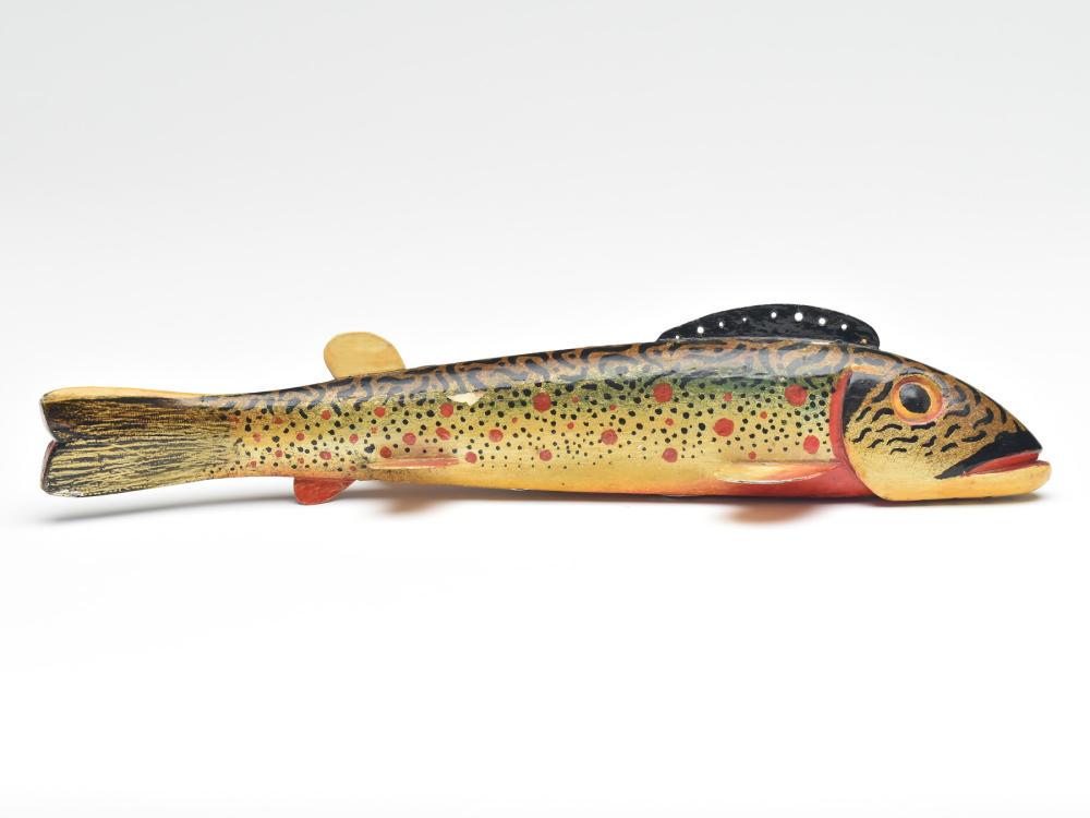 Important brook trout, Oscar Peterson, Cadillac, (1 of 4)