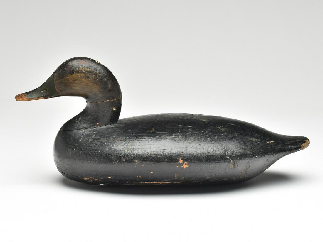 Rare oversize black duck, Leonard Pryor, Chesapeake City, Maryland, 1st quarter 20th century. (1 of 4)