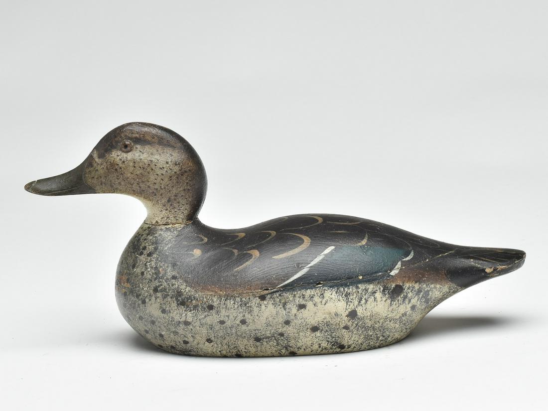 Greenwing teal hen, Mason Decoy Factory, Detroit, Michigan, 1st quarter 20th century. (1 of 4)