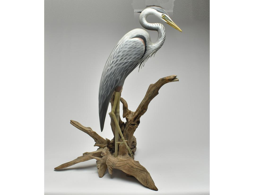 Fullsize heron, Eddie Wozny, Cambridge, Maryland. (1 of 3)