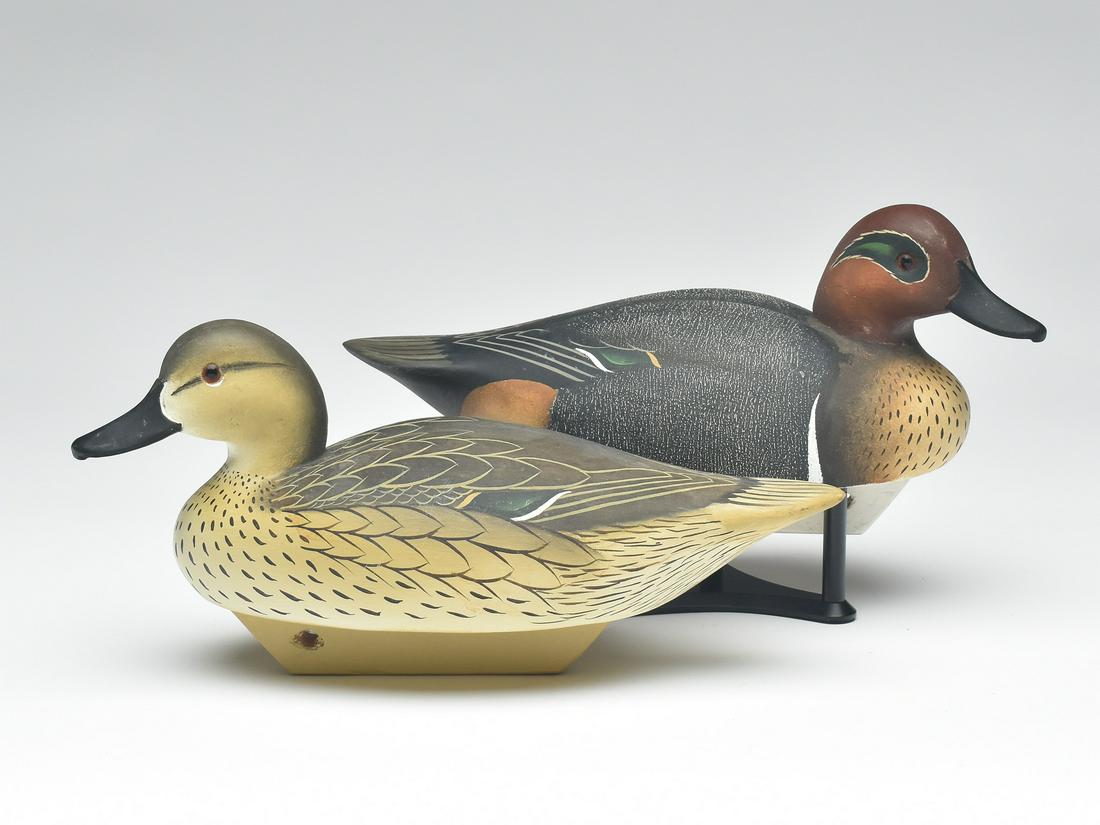 Pair of greenwing teal, Charlie Joiner, Chestertown, Maryland. (1 of 4)
