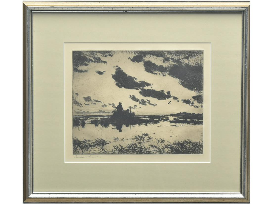 Etching, Frank Benson. (1 of 1)