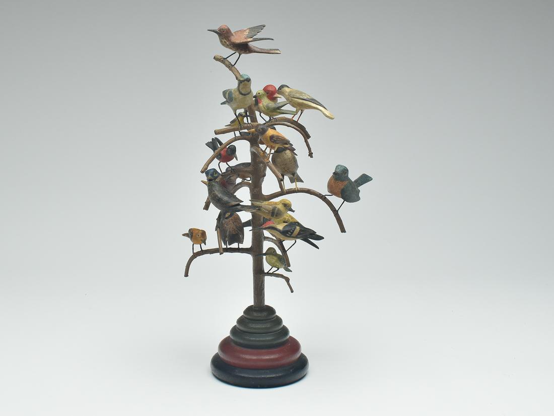 Fantastic carved bird tree, Frank Finney, Cape Charles, Virginia. (1 of 6)