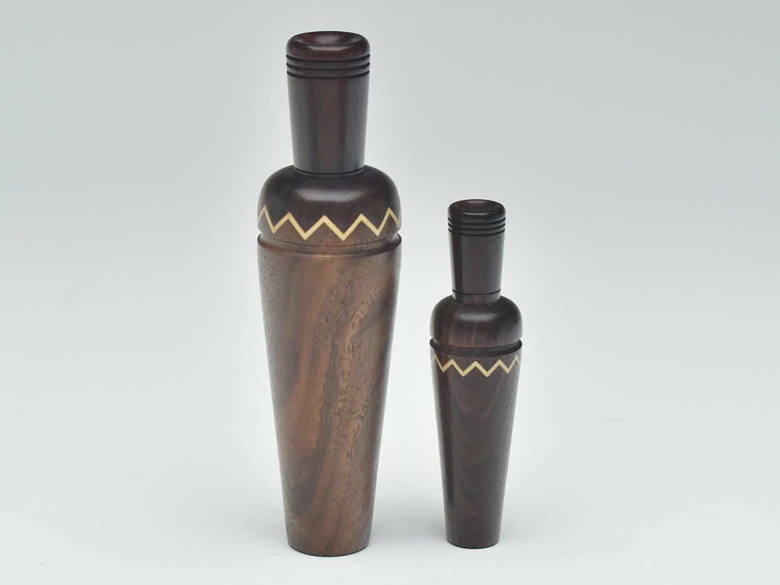 Two contemporary duck calls. (1 of 3)