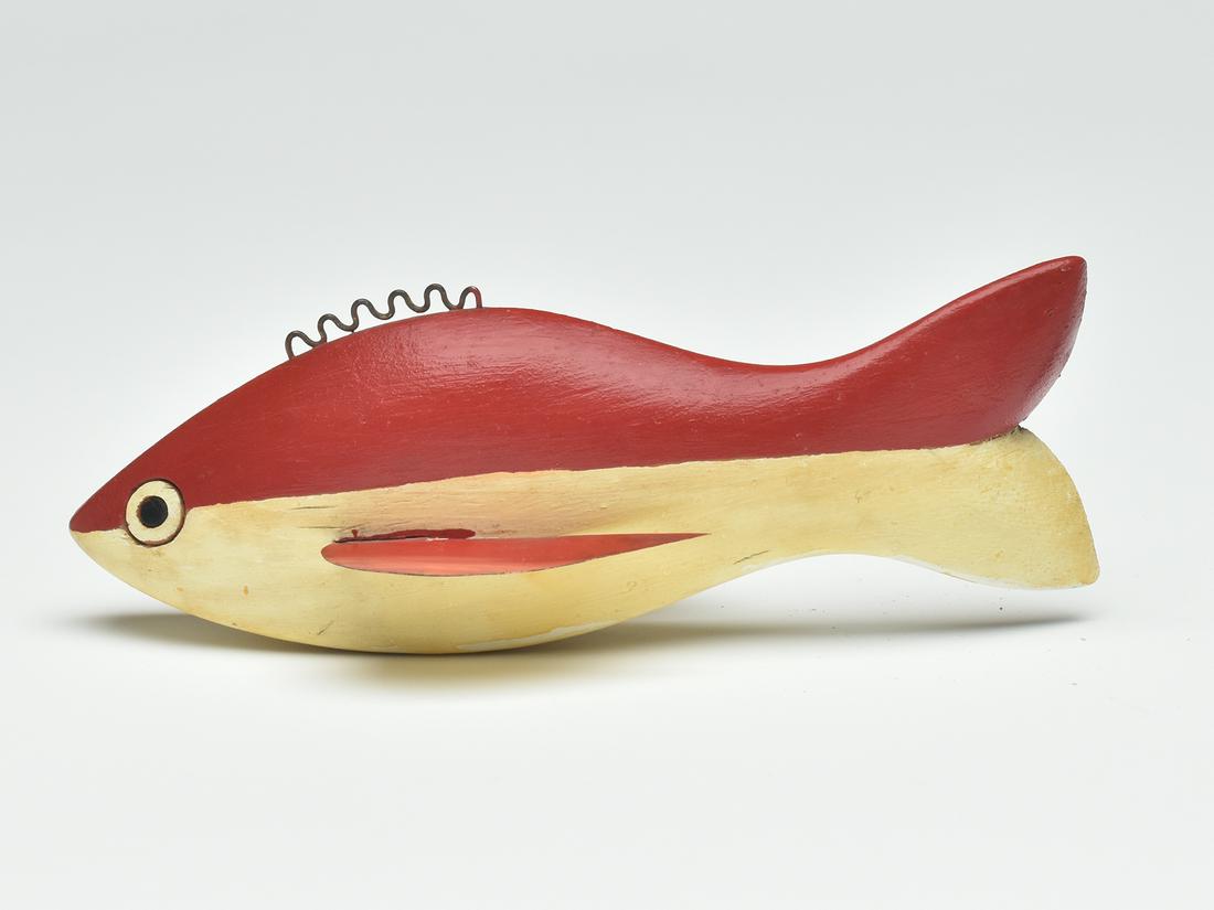 Fish decoy, Leroy Howell, Hinkley, Minnesota, 2nd quarter 20th century. (1 of 3)