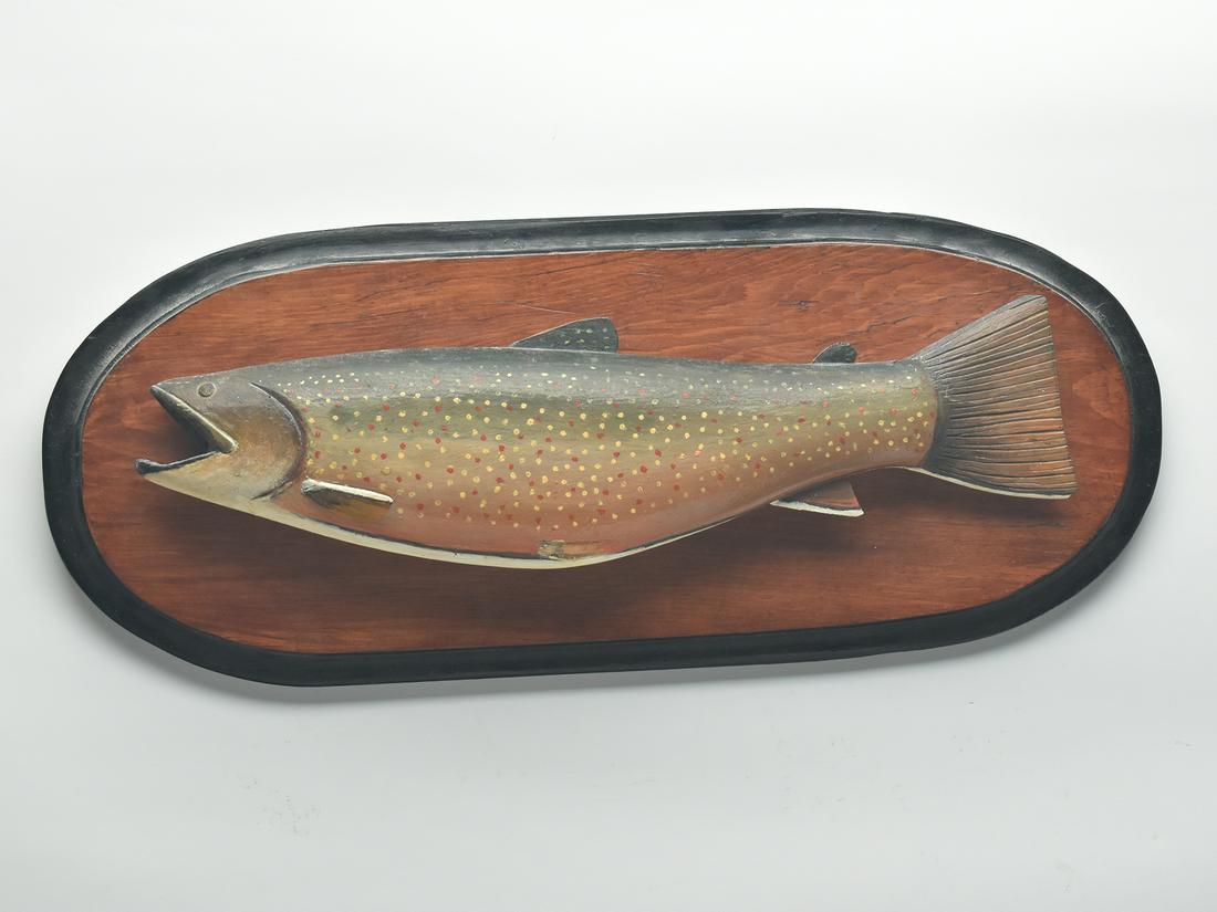 Trout plaque, Phillippe Sirois, Arrowsic, Maine. (1 of 3)