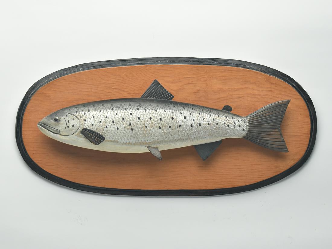 Salmon plaque, Phillippe Sirois, Arrowsic, Maine. (1 of 3)