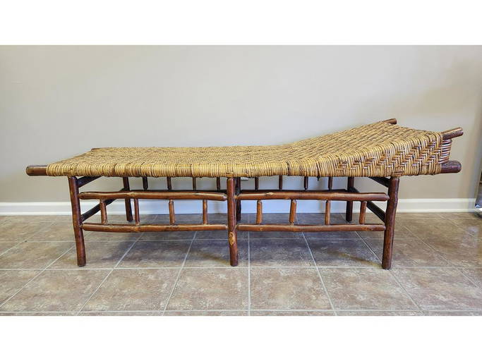 Rare chaise lounge, Old Hickory Company, Shelbyville, Indiana. Nov 10