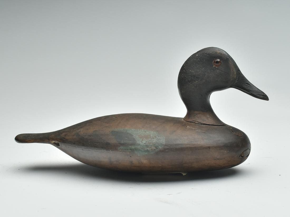 Rare bluewing teal drake, Harvey Stevens, Weedsport, New York, circa 1870. (1 of 6)