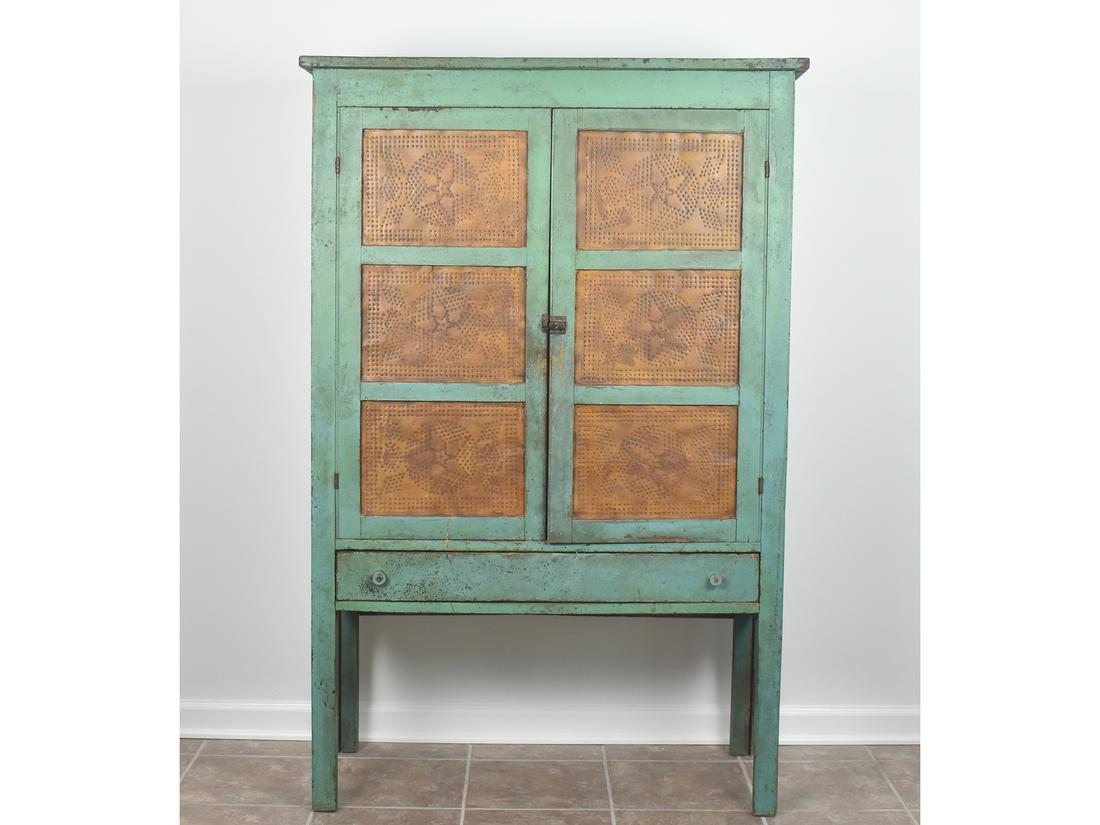 Early American pie safe from Pennsylvania, last quarter 19th century. (1 of 2)