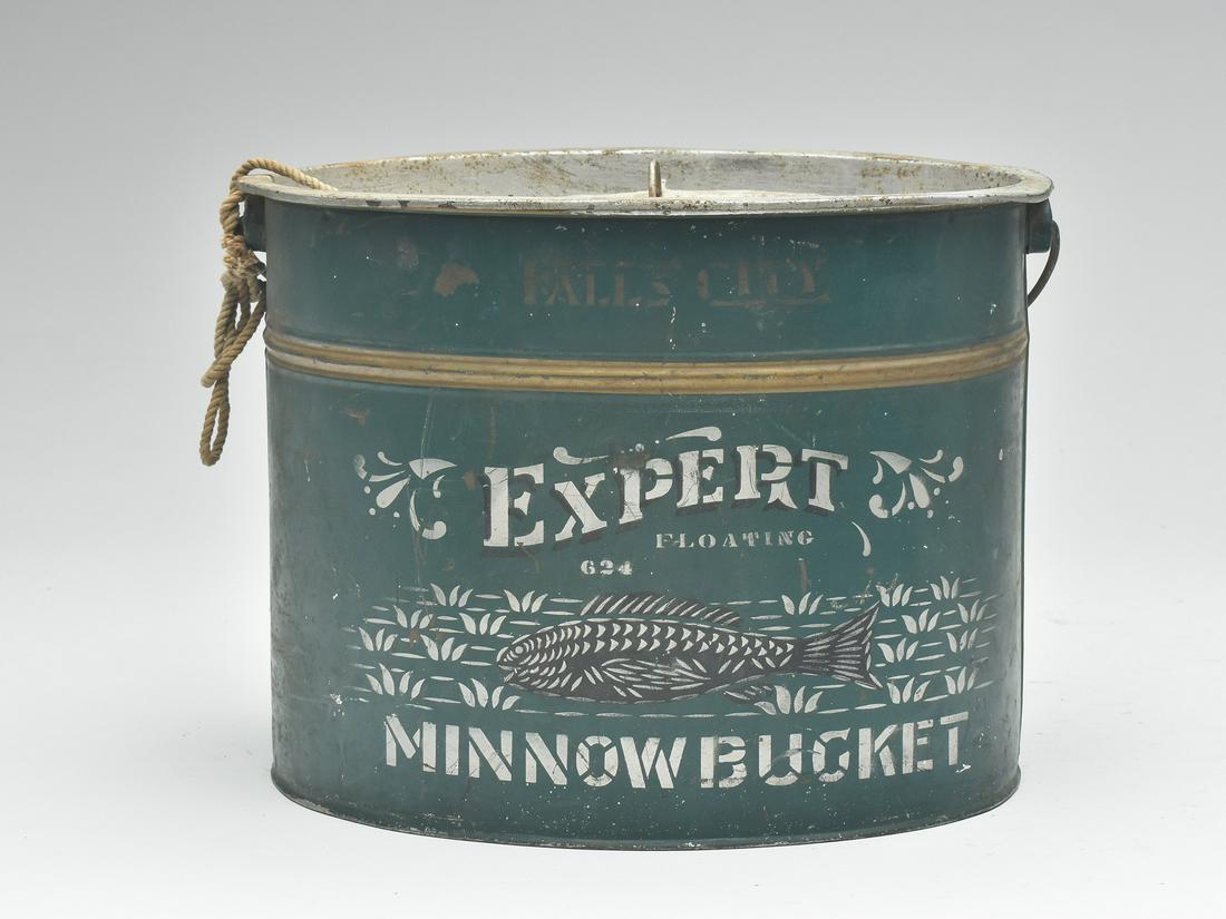 Falls City "Expert" minnow bucket. (1 of 3)
