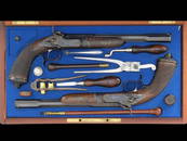 A WONDERFUL PAIR OF GASTINE RENETTE BREECH LOADING SIDE LEVER HAMMER TARGET PISTOLS WITH CASE