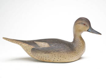 Outstanding pinched breast style pintail hen, Ward Brothers, Crisfield, Maryland, circa 1930.