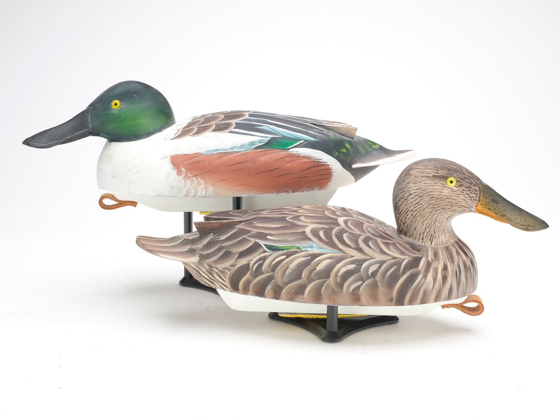 Pair of shoveler, Ron Rue, Dorchester City, Maryland. (1 of 5)