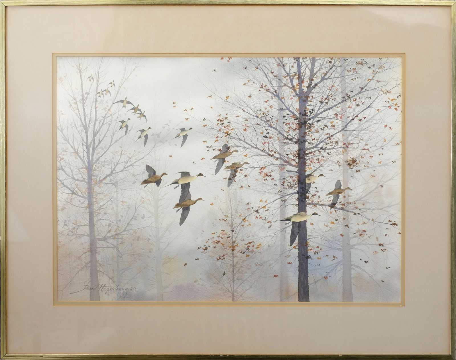 David Hagerbaumer (1921-2014), watercolor on paper. (1 of 1)