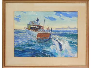 John Whorf (1903-1959), watercolor.