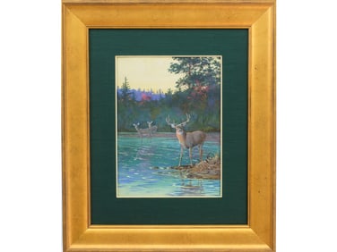 Allan Brooks (1869-1945), watercolor and gauche.