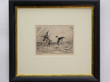 Frank Benson (1892-1951), etching.