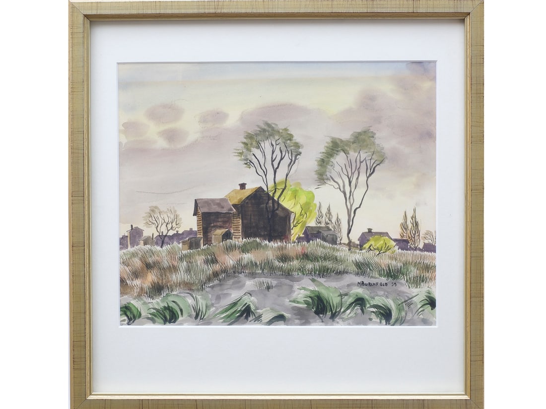 Martha Burchfield (1924-1977), watercolor. (1 of 1)