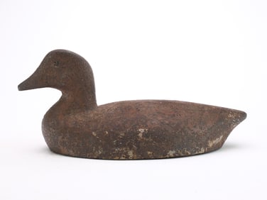 Very rare cast iron sinkbox decoy from Connecticut.