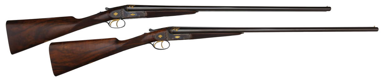 FANTASTIC TRUE PAIR OF 32 BORE W.W. GREENER SHOTGUNS WITH CASE.