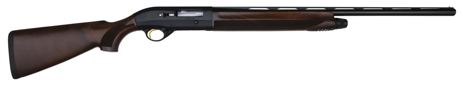 AS NEW BERETTA AL391 URIKA 20 GAUGE SHOTGUN WITH CASE AND ORIGINAL BOX.: SN. AA341588. Cal. 20ga. Made with 26" steel brl that has ventilated top rib with small brass front bead. Walnut forend with finger grooves and checkered on sides. Blued frame with maker's name a