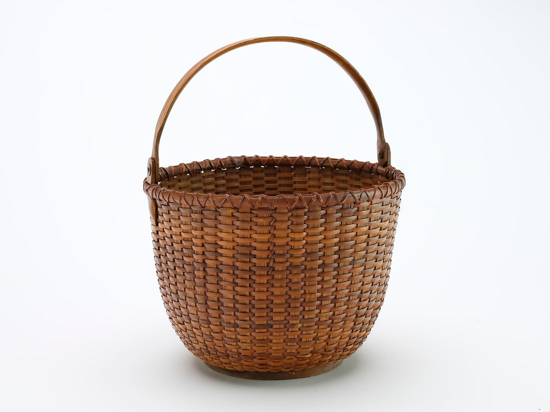 Early Nantucket lightship basket. (1 of 3)