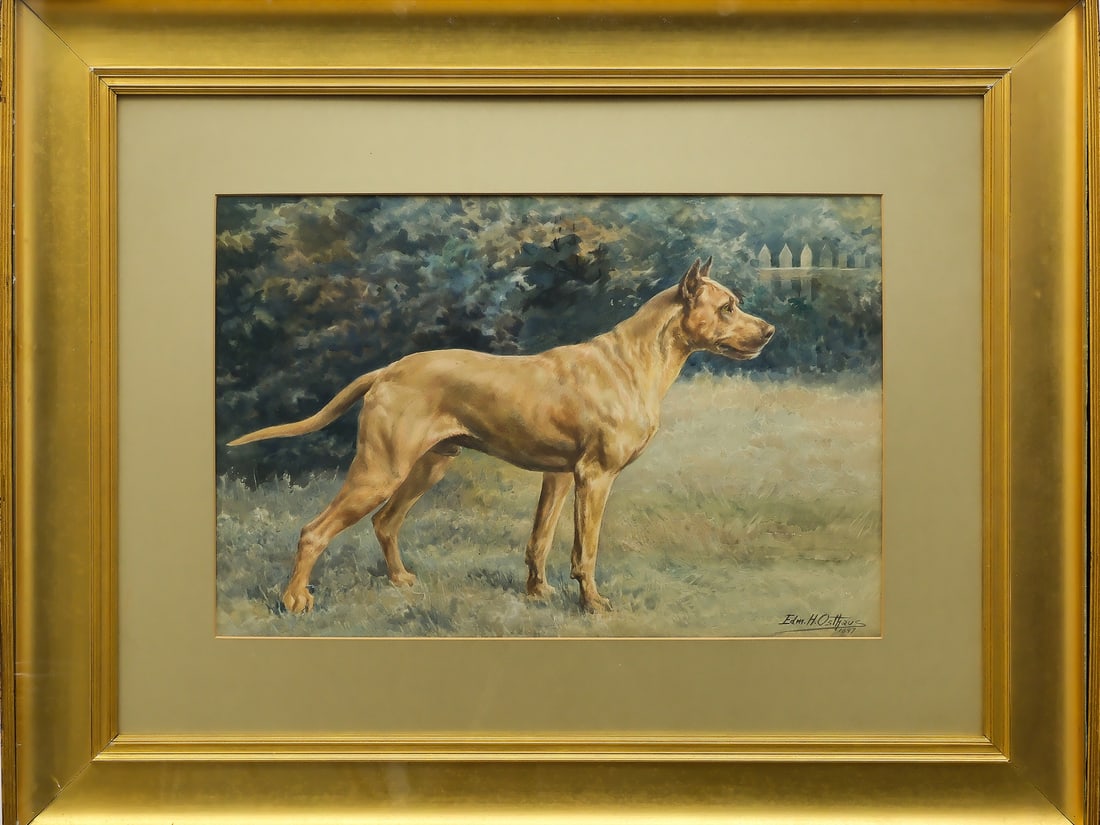 Edmund Henry Osthaus (1858-1928), watercolor on paper. (1 of 1)