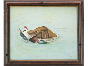 Lem Ward (1896-1984), oil on canvas board.