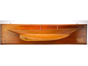 Large half hull model.