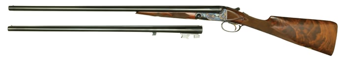 VERY RARE PARKER REPRODUCTIONS BHE 20 GAUGE TWO BARREL SET WITH CASE.