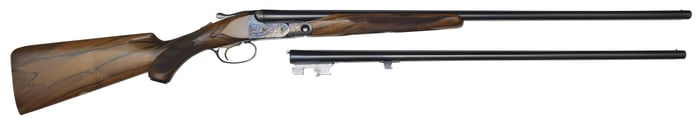 DESIRABLE PARKER REPRODUCTIONS DHE 28 GAUGE TWO BARREL SET WITH CASE.