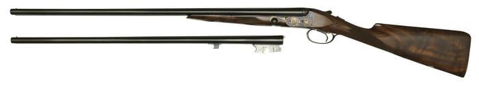 AS NEW PARKER REPRODUCTIONS DHE GRADE 28 GAUGE TWO BARREL SET WITH CASE AND ORIGINAL BOXES.