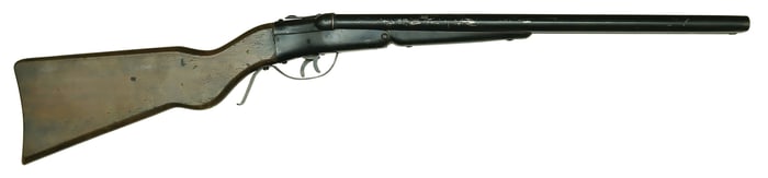 SCARCE A.H. FOX TOY DOUBLE BARREL WITH TWO SHELLS.