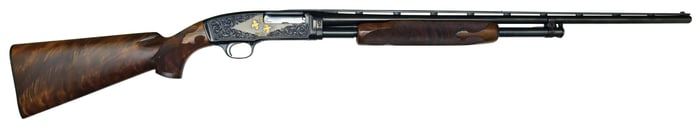 SUPER COOL GOLD INLAID WINCHESTER MODEL 42 CUSTOM TWO BARREL SET.