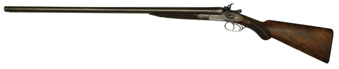 THE FINEST J.P. CLABROUGH EXTANT: AN INCREDIBLE PRECIOUS METALS ENCRUSTED 12 BORE HAMMER SHOTGUN