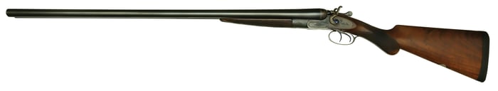EXTREMELY EARLY PRODUCTION CLABROUGH & JOHNSTONE 12 BORE HAMMER GUN WITH NITRO PROVED STEEL BARRELS.